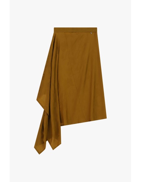 Jupe asymétrique avec drapé latéral Dixie
