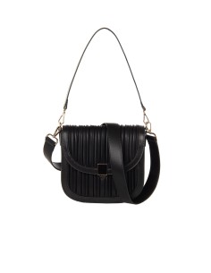 Sac à épaule en similicuir plissé avec 2 bandoulières amovibles Rinascimento