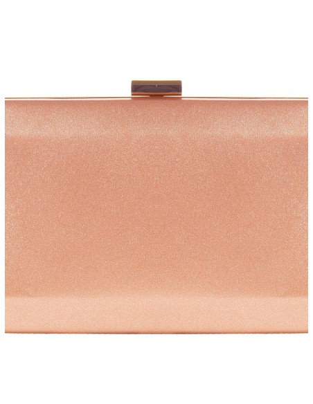 Pochette rigide scintillante avec bandoulière chaîne Rinascimento