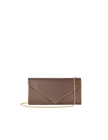 Glitterclutch met metalen detail en kettingschouderriem van Rinascimento