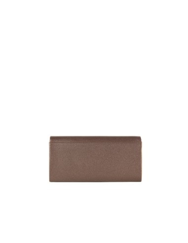 Pochette rigide pailletée avec détail en métal et bandoulière chaîne Rinascimento