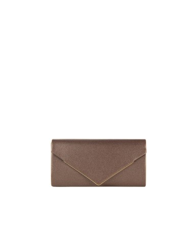 Pochette rigide pailletée avec détail en métal et bandoulière chaîne Rinascimento