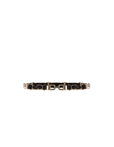 Ceinture fine élastique avec boucles et logo RR Rinascimento