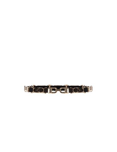 Smalle elastische riem met gespen met RR Rinascimento-logo