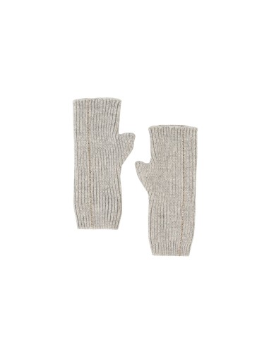 Manchettes en mélange de viscose et d’angora avec motif en lurex Rinascimento