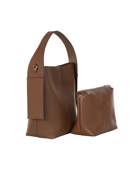 Maxi sac en similicuir avec pochette intérieure et bandoulière amovible Rinascimento