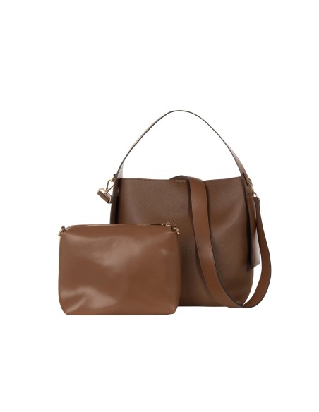 Maxi sac en similicuir avec pochette intérieure et bandoulière amovible Rinascimento