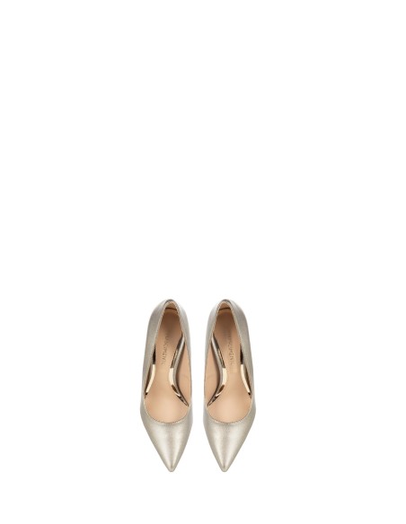 Glitter pumps met stilettohakken en hoge metalen hak van Rinascimento