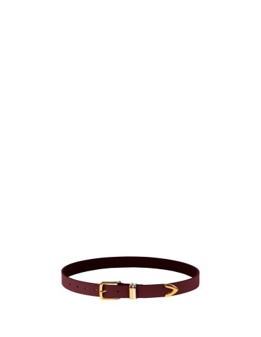 Ceinture fine en véritable cuir lisse Rinascimento