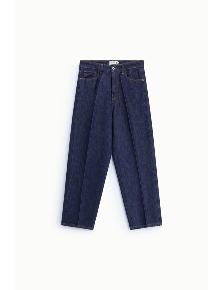 Jean Balloon fit taille haute à pinces apparentes Please