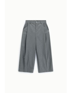 Pantalon palazzo court à rayures, taille haute s’il vous plaît 2