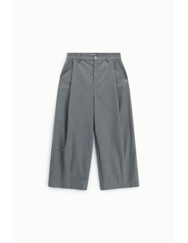 Pantalon palazzo court à rayures, taille haute s’il vous plaît