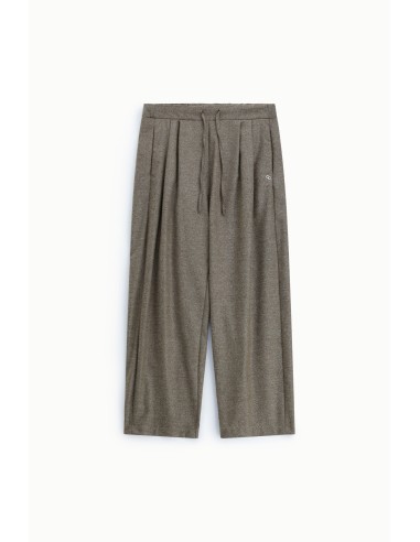Palazzo-broek met plooien en verstelbare tailleband Please