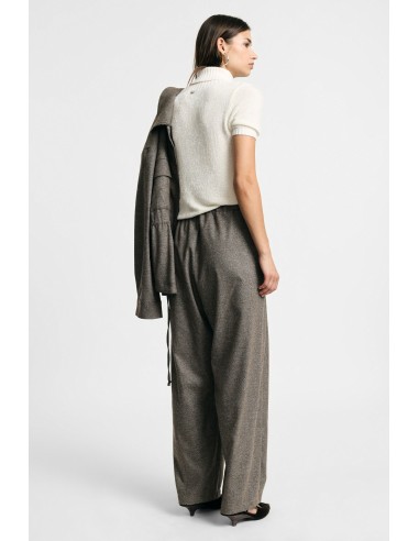 Pantalon palazzo à pinces et à ceinture réglable, s’il vous plaît