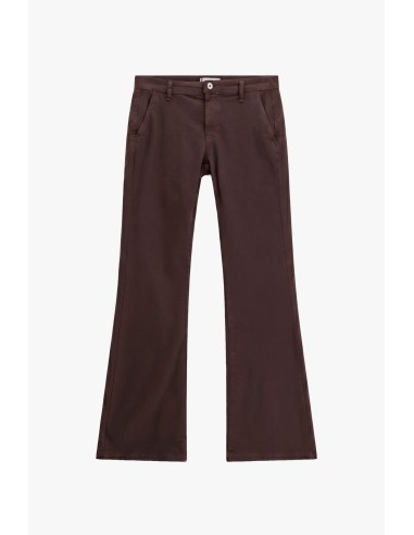 Flare-fit broek met uitlopende zoom en chinozakken Please