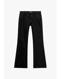 Flare-fit broek met uitlopende zoom en chinozakken Please