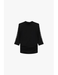 Top met lange mouwen en kanten details Please