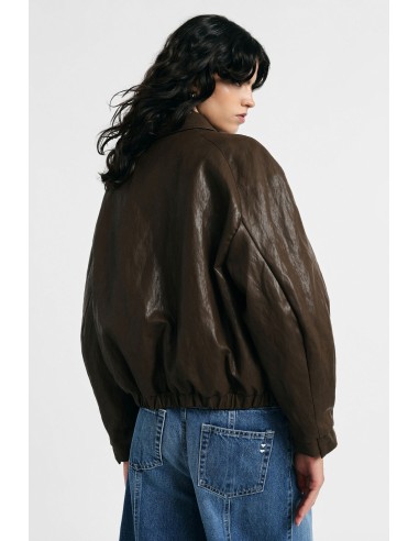 Leren jas met regular fit, klassieke kraag en rits Please