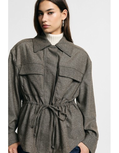 Veste-chemise avec fermeture éclair et poches frontales S’il vous plaît