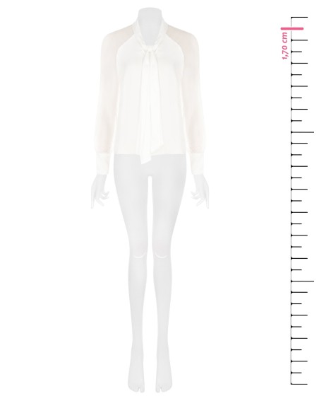 Blouse fluide Studio en mélange de soie avec nœud papillon Rinascimento