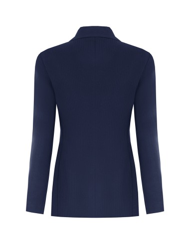 Veste Studio Croisée à Rayures Tennis en Crêpe Rinascimento