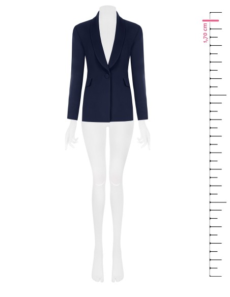 Veste Studio Croisée à Rayures Tennis en Crêpe Rinascimento
