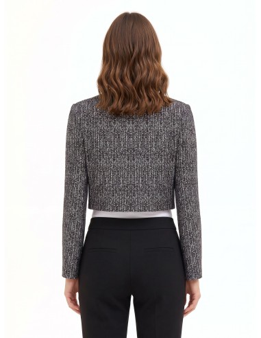 Veste courte en tweed avec nœud et épaulettes Rinascimento