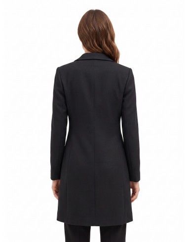 Manteau mi-long cintré en drap avec col à revers Rinascimento