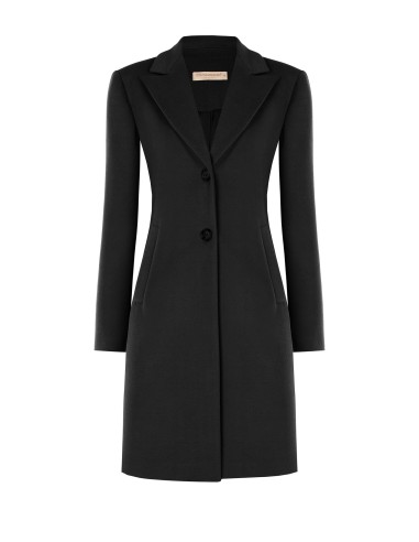 Manteau mi-long cintré en drap avec col à revers Rinascimento