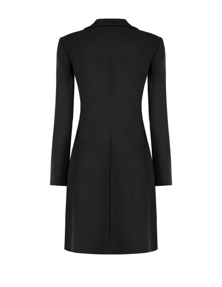 Manteau mi-long cintré en drap avec col à revers Rinascimento