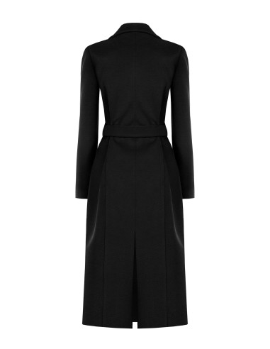 Manteau en drap à coupe droite avec ceinture assortie Rinascimento