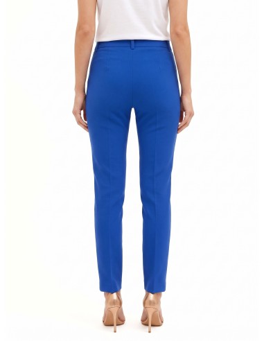 Pantalon cigarette en tissu technique avec bouton siglé Rinascimento