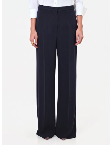 Pantalon Studio Palazzo à rayures tennis en crêpe Rinascimento