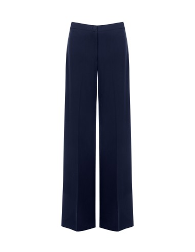 Pantalon Studio Palazzo à rayures tennis en crêpe Rinascimento