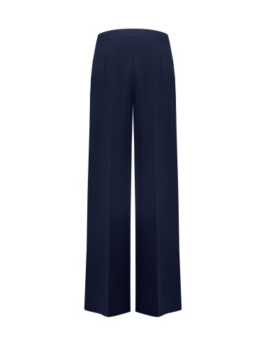 Pantalon Studio Palazzo à rayures tennis en crêpe Rinascimento