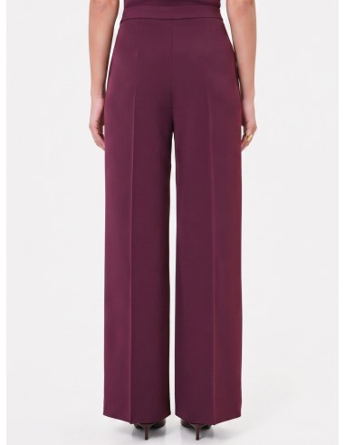 Pantalon Studio Palazzo à rayures tennis en crêpe Rinascimento