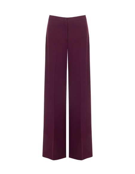 Pantalon Studio Palazzo à rayures tennis en crêpe Rinascimento