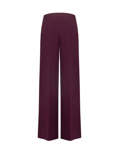Pantalon Studio Palazzo à rayures tennis en crêpe Rinascimento