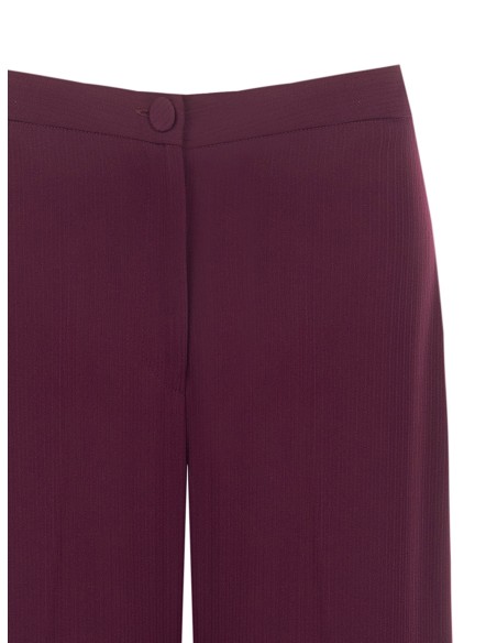 Pantalon Studio Palazzo à rayures tennis en crêpe Rinascimento