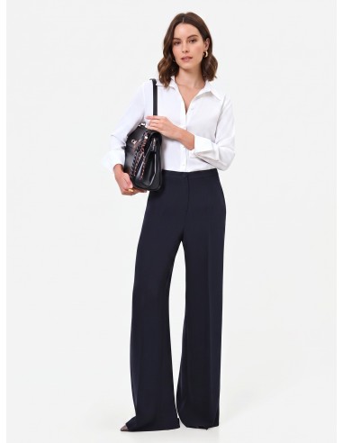 Pantalon Studio Palazzo à rayures tennis en crêpe Rinascimento