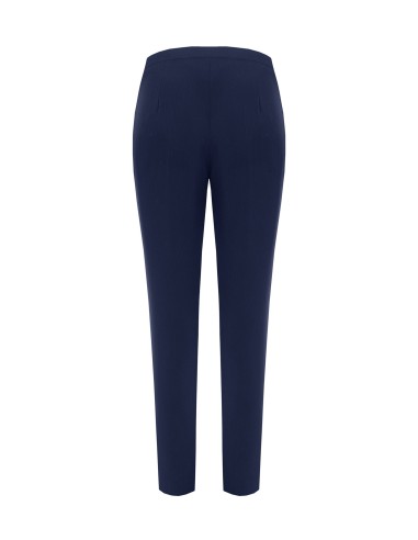 Pantalon droit Studio à fines rayures en crêpe Rinascimento