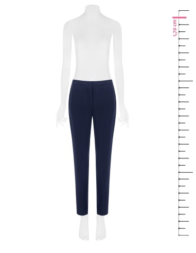 Pantalon droit Studio à fines rayures en crêpe Rinascimento