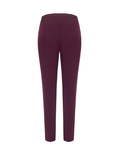 Pantalon droit Studio à fines rayures en crêpe Rinascimento