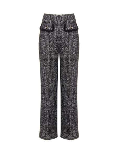 Pantalon large en tweed Rinascimento