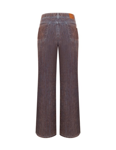 Fluwelen wide-leg-jeans Rinascimento