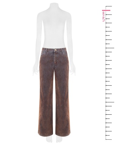 Jean wide leg en velours côtelé Rinascimento