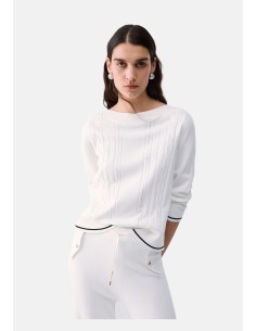 Pull Liu Jo avec bordures contrastées