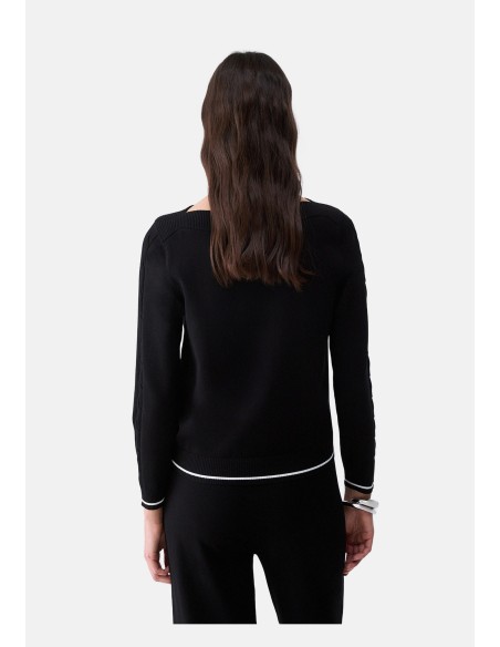 Pull Liu Jo avec bordures contrastées