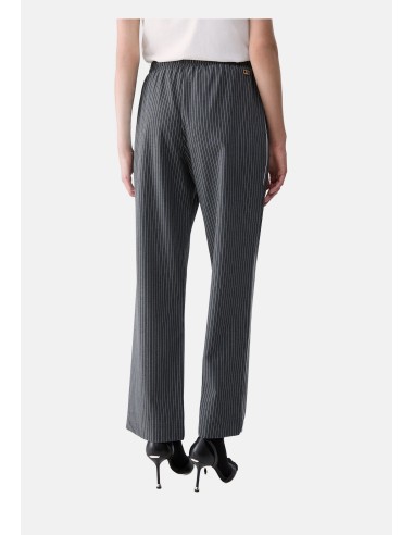 Gestreepte pantalon met kanten inzetstuk van Liu Jo