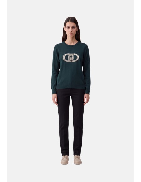 Pull à logo monogrammé Liu Jo